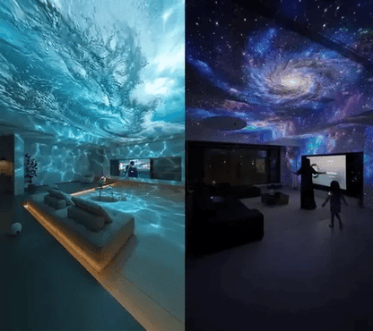 Cozy Nights 🔬|💕 PKNEW®  NEXT-GEN SMART PROJECTION HD Smart Dynamic 5D Holographic Night Light Projector