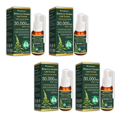 ✅UK Official Store:CareBreeze® Botanical Mullein Leaf Extract Lung Cleanse Spray（👨‍⚕️Directly acts on COPD, asthma, chronic bronchitis (CB), respiratory infections, lung cancer, sinusitis, and other conditions）