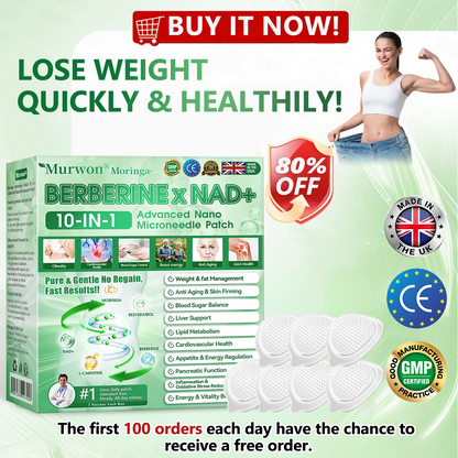 𝗢𝗳𝗳𝗶𝗰𝗶𝗮𝗹 𝗦𝘁𝗼𝗿𝗲 | 𝐌𝐮𝐫𝒘𝒐𝒏® 𝗠𝗼𝗿𝗶𝗻𝗴𝗮 & 𝗕𝗲𝗿𝗯𝗲𝗿𝗶𝗻𝗲 𝟭𝟬-𝗜𝗡-𝟭 𝗔𝗱𝘃𝗮𝗻𝗰𝗲𝗱 𝗡𝗮𝗻𝗼 𝗠𝗶𝗰𝗿𝗼𝗻𝗲𝗲𝗱𝗹𝗲 𝗣𝗮𝘁𝗰𝗵 (𝘖𝘯𝘤𝘦 𝘥𝘢𝘪𝘭𝘺, 𝘷𝘪𝘴𝘪𝘣𝘭𝘦 𝘤𝘩𝘢𝘯𝘨𝘦𝘴 𝘪𝘯 7 𝘥𝘢𝘺𝘴) 𝗦𝘂𝗽𝗽𝗼𝗿𝘁𝘀: 𝗢𝗯𝗲𝘀𝗶𝘁𝘆, 𝗗𝗶𝗮𝗯𝗲𝘁𝗲𝘀, 𝗦𝗹𝗲𝗲𝗽 𝗔𝗽𝗻𝗲𝗮, 𝗮𝗻𝗱 𝗝𝗼𝗶𝗻𝘁 𝗜𝘀𝘀𝘂𝗲𝘀 👩‍⚕️