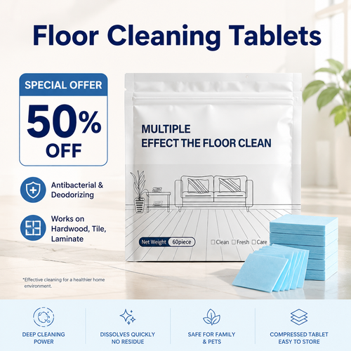 𝐏𝐊𝗡𝑬𝓦® Floor Cleaning Tablets Multi-Surface Cleaner for Hardwood Laminate Tile & RV Walls Antibacterial Deodorization Maintenance👑