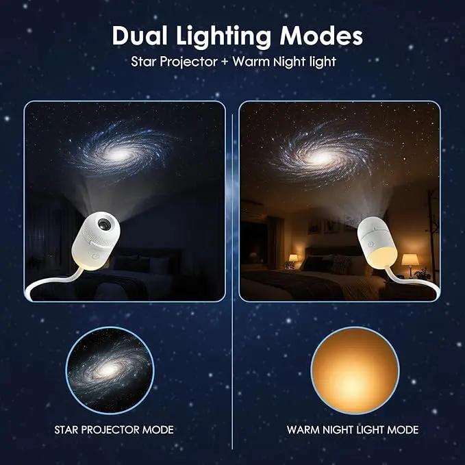 PKNEW® 🌟 360° Galaxy & Ocean Wave Ambient Projector