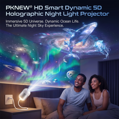 PKNEW® 🌟 360° Galaxy & Ocean Wave Ambient Projector